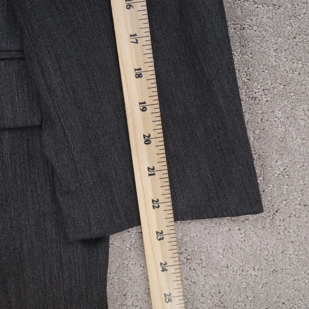 Ralph Ralph Lauren Suit Men 46 40W 26L Charcoal Gray Herringbone Career Wool‎